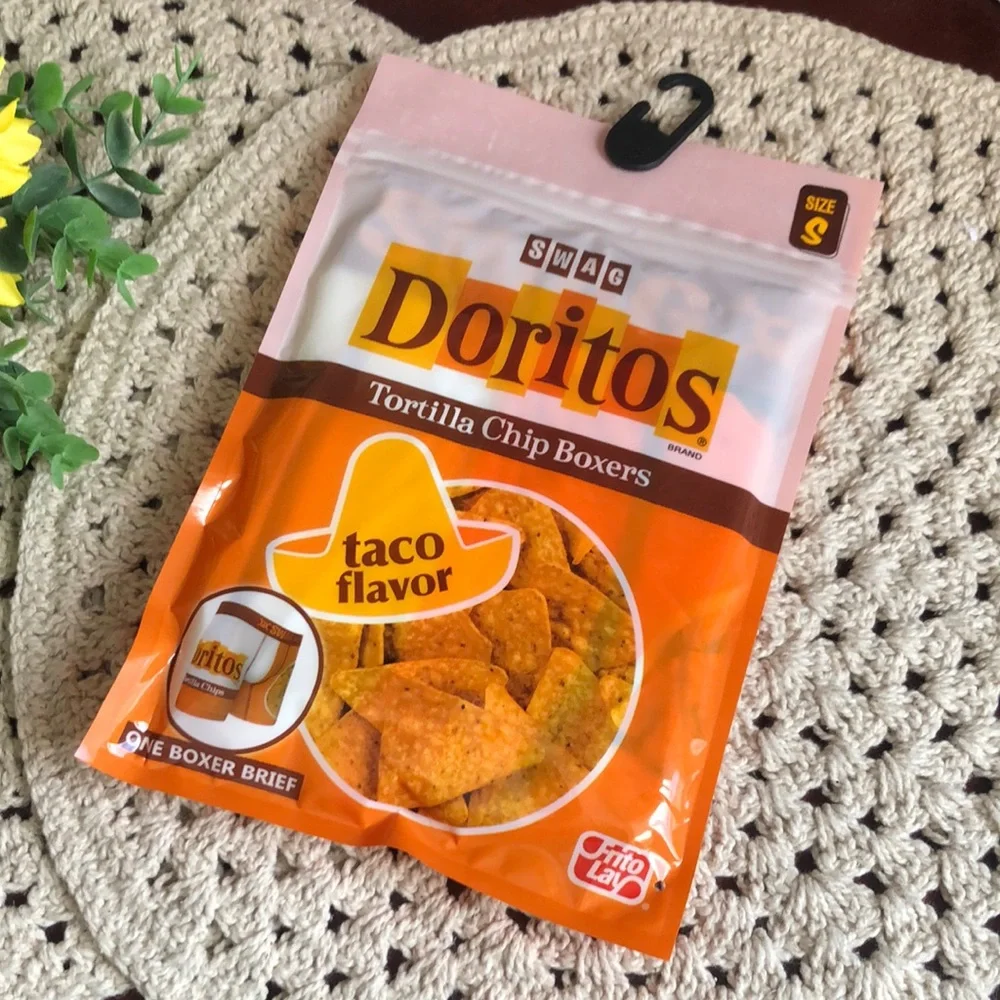 Men’s Novelty SWAG Doritos Tortilla Chip Boxer Briefs SZ small